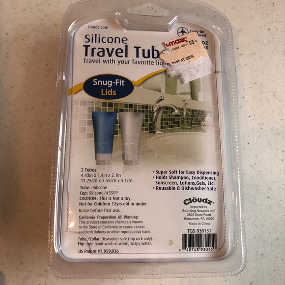 Clouds Travel Tubes BPA-Free Silicone - Picture 1 of 2